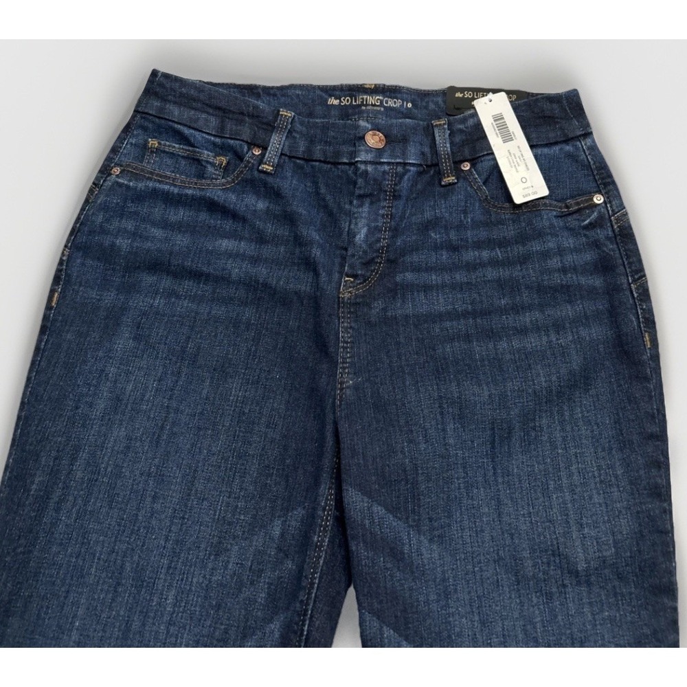 NWT Chicos The So Lifting Crop Cropped Jeans Sz 4 Chicos 0‎ Dark Wash New $89 - Picture 3 of 8